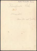 cca 1932 Kinszki Imre (1901-1945) budapesti fotóművész hagyatékából, aláírt vintage fotó, a szerző á...