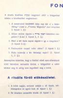 cca 1940 Női zsidó rituális fürdő mikve, felelös kiadó Weltz Izráel rabbi, Gewürcz Ferdinánd ny., üv...