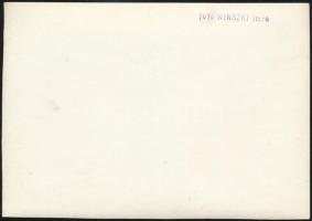 cca 1932 Kinszki Imre (1901-1945) budapesti fotóművész hagyatékából pecséttel jelzett vintage fotó (...