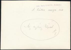 cca 1935 Kinszki Imre (1901-1945) budapesti fotóművész hagyatékából pecséttel jelzett vintage fotó, ...