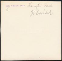 cca 1933 Kinszki Imre (1901-1945) budapesti fotóművész hagyatékából, aláírt és pecséttel jelzett, vi...