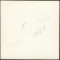 1938 Kinszki Imre (1901-1945) budapesti fotóművész hagyatékából, jelzés nélküli vintage fotó, a szer...