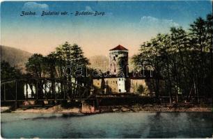 1917 Zsolna, Sillein, Zilina; Budatini vár. Schwarcz Vilmos kiadása / Budatini-Burg / Budatínsky hrad / castle, bridge