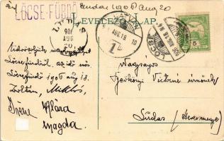 1906 Lőcse, Levoca; Törvényszéki palota. Braun Fülöp kiadása / court (r)