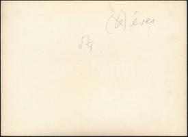 cca 1934 Kinszki Imre (1901-1945) budapesti fotóművész hagyatékából, jelzés nélküli vintage fotó, a ...