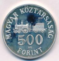 1991. 500Ft Ag "Széchenyi István" kapszulában T:PP fo. Adamo EM122
