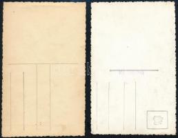 1944 előtt készült, kézzel színezett 4 db fénykép, 13,5x8,7 cm