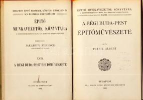 1909 Petrik Albert: A régi Buda-Pest építőművészete (Építő munkavazetők könyvtára)