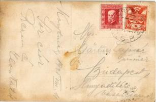 1925 Koritnyica, Korytnica; a fürdő vendégei / guests of the spa hotel. photo