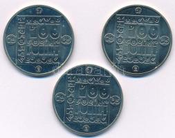 1985. 100Ft alpakka (3xklf) "Természetvédelem - Mocsári Teknős, Vadmacska, Vidra" kapszulá...