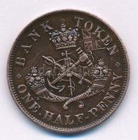 Kanada / Felső Kanada / Brit adminisztráció 1857. 1/2p Cu T:2,2-, kis ph. Canada / Upper Canada / Br...