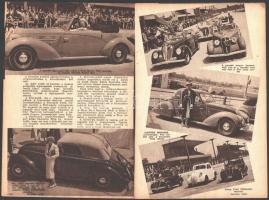 Régi automobilok mai nagyításokon, 3 db fénykép + hozzáadva a Színházi Élet 1937/22. számából kiemel...