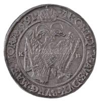 1591K-B Tallér Ag "Rudolf" Körmöcbánya (28,27g) T:2,2- / Hungary 1591K-B Thaler Ag "R...