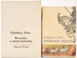 Esterházy Péter: Bevezetés a szépirodalomba.; Harmonia caelestis. Bp., 1986-2000,Magvető. Kiadói kartonált papírkötés, kiadói papír védőborítóban.