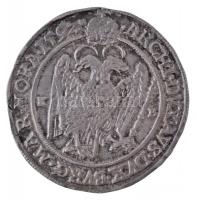 1592K-B Tallér Ag "Rudolf" Körmöcbánya (28,41g) T:2,2- repedés / Hungary 1592K-B Thaler Ag...