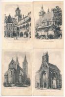 16 db RÉGI használatlan történelmi magyar képeslap jó minőségben. Myskovszki Viktor kiadása / 16 pre...