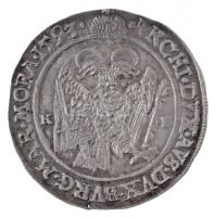 1593K-B Tallér Ag "Rudolf" Körmöcbánya (28,42g) T:2,2- repedés / Hungary 1593K-B Thaler Ag...