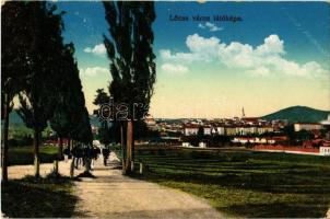 1914 Lőcse, Levoca; látkép, katonák az úton. Braun Fülöp kiadása / general view, K.u.K. soldiers on ...