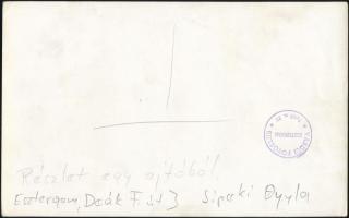 cca 1978 Sipeki Gyula esztergomi fotóművész feliratozott vintage fotóművészeti alkotása (Részlet egy...