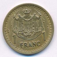 Monaco 1945. 1Fr Al-Br "II. Lajos" T:2- 
Monaco 1945. 1 Francs Al-Br "Louis II"...