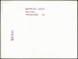 cca 1976 Körtvélyesi László pécsi fotóművész feliratozott vintage fotóművészeti alkotása (Pletyi), 1...