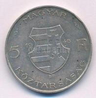 1946. 5Ft Ag "vastag Kossuth" T:2 ph. patina Adamo F8