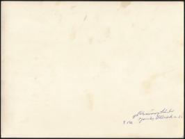 cca 1970 Mészáros László feliratozott vintage fotóművészeti alkotása (Kívánós nyuszi), 18x24 cm