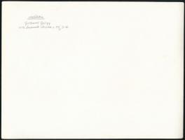 cca 1972 Gebhardt György (1910-1993) budapesti fotóművész hagyatékából 2 db vintage fénykép, az egyi...
