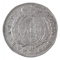 Német Államok / Szászország-Albertine 1793IEC 1/3T Ag "III. Frigyes Ágost" Drezda (7,02) T...