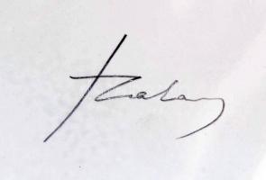 Szalay Lajos (1909-1995): Jelenet. Szitanyomat, papír, paszpartuban, jelzett, 36×27 cm