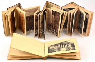 cca 1900-1920 Vegyes leporelló tétel, 4 db: 
Ricordo di Venezia, 32 fekete-fehér képpel, az utolsó ...