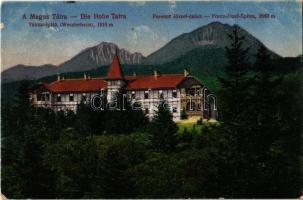 1918 Tátraszéplak, Tatranska Polianka, Westerheim (Magas-Tátra, Vysoké Tatry); Tivoli villa, Ferenc József-csúcs / Franz-Josef-Spitze / Stít Frantiska Jozefa (Gerlachovsky stít) / villa, mountain peak (EK)