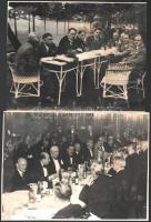 cca 1928 Pobuda Alfréd (1876-1942) budapesti fotóriporter hagyatékából pecséttel jelzett 9 db vintag...