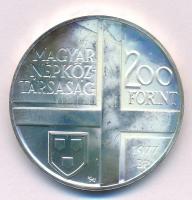 1977. 200Ft Ag "Festők II. - Mányoki" T:BU kis patina Adamo EM53
