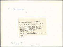 1987 Hofi Géza színművész próbán és előadáson, 3 db vintage fotó, az egyik feliratozva, 13x18 cm és ...