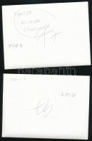 1987 Hofi Géza színművész próbán és előadáson, 3 db vintage fotó, az egyik feliratozva, 13x18 cm és ...