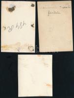 cca 1932 Zeppelin Magyarország felett, 4 db vintage fotó, 5,7x7 cm és 8,6x11,4 cm között