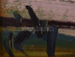 Gábri/Gábry Albert (1935-2004): Kiszáradt fa. Olaj, farost, jelzett, hátoldalán a művész címkéjével ...