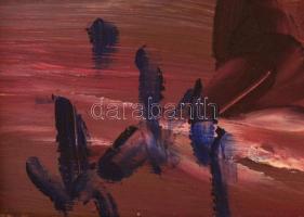 Gábri/Gábry Albert (1935-2004): Erdei tisztás. Olaj, farost, jelzett, hátoldalán a művész címkéjével...