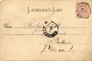 1899 Trencsén, Trencín; vár, vasúti pálya. Gansel Lipót 11. / Trenciansky hrad / castle, railway lin...