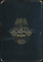 cca 1880 Pápa, a Skoff testvérek fényképészeti műtermében készült vintage fotó, sarkán kopott, 16,3x...