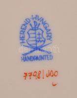 Herendi Viktória mintás tálkák. Kézzel festett, jelzett, hibátlan. 16x11 cm 11x8 cm