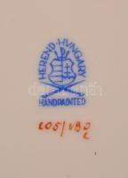 Herendi Viktória mintás tálkák. Kézzel festett, jelzett, hibátlan. 16x11 cm 11x8 cm