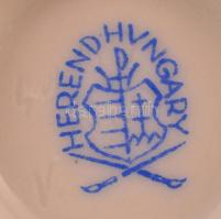 Herendi bogár mintás urna vázácska. Kézzel festett, jelzett, hibátlan. 8 cm