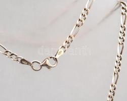 Ezüst(Ag) figaro nyaklánc, jelzett, h: 56 cm, nettó: 4,2 g