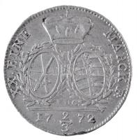 Német Államok / Szászország-Albertine 1772EDC 2/3T Ag "III. Frigyes Ágost" Drezda (13,88g)...