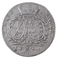 Német Államok / Szászország-Albertine 1784IEC 2/3T Ag "III. Frigyes Ágost" Drezda (13,81g)...