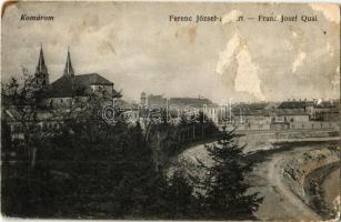 1916 Komárom, Komárno; Ferenc József rakpart. L. H. Pannonia 4760. / Franz Josef Quai / quay (felületi sérülés / surface damage)