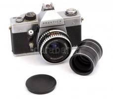 1968-1976 Praktica LTL tükörreflexes fényképezőgép Carl Zeiss Tessar f=2,8/50 objektívvel + Pargon gyűrű / Praktica LTL photo camera with Carl Zeiss Tessar 2,8/50 lens,