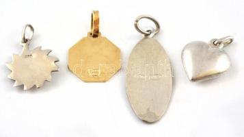 Ezüst(Ag) medál, 4 db, jelzett, bruttó: 6,6 g